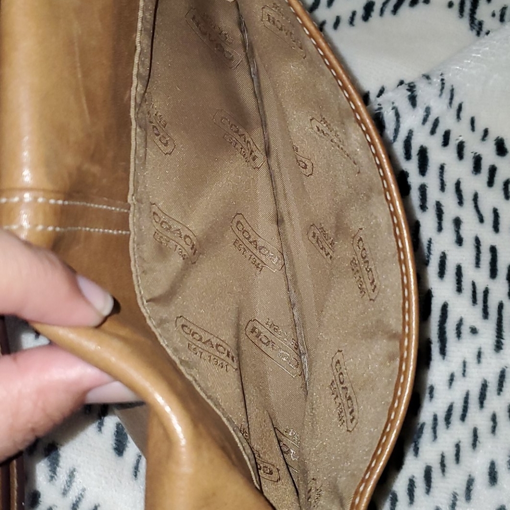 Coach tan leather bag - Picture 4 of 10